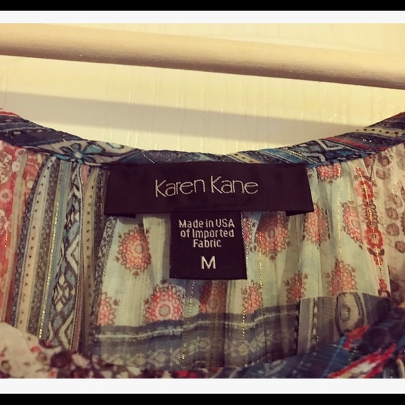 NWT: Karen Kane Wanderluxe Blouse - Picture 3 of 7